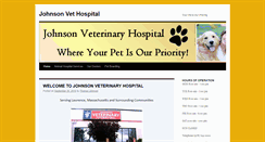 Desktop Screenshot of johnsonvethospital.com